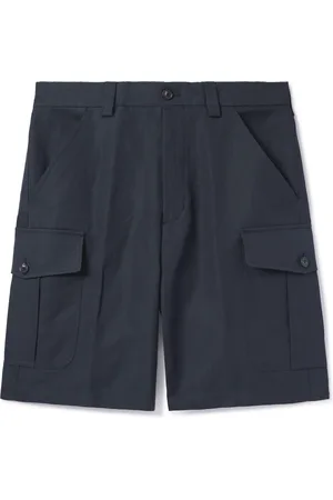 Loro Piana Bizen Wide-Leg Cotton and Linen-Blend Canvas Cargo Shorts - Men - - IT 52