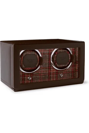 Wolf WM Full-Grain Leather Two-Piece Watch Winder - Men