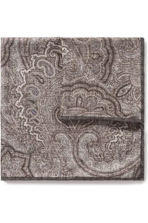 Brunello Cucinelli Paisley-Print Silk Pocket Square - Men