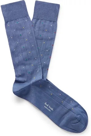 Paul Smith Polka-Dot Stretch-Cotton Blend Socks - Men