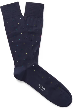 Paul Smith Polka-Dot Stretch-Cotton Blend Socks - Men