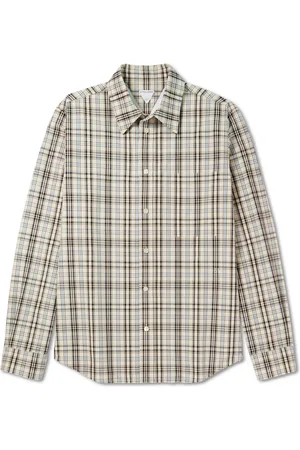 Bottega Veneta Checked Cotton Oxford Shirt - Men - - IT 48