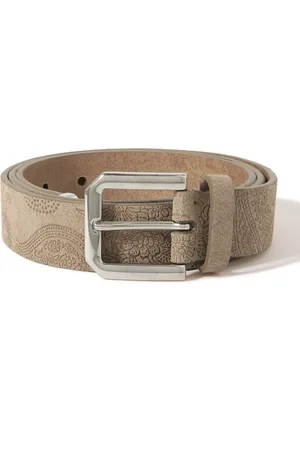 Brunello Cucinelli Embossed Suede Belt - Men - - EU 100