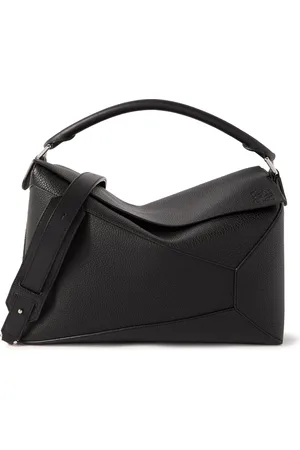 Loewe Puzzle Edge Large Logo-Debossed Full-Grain Leather Messenger Bag - Men