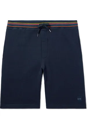 Paul Smith Logo-Appliquèd Striped Cotton-Jersey Shorts - Men - - S