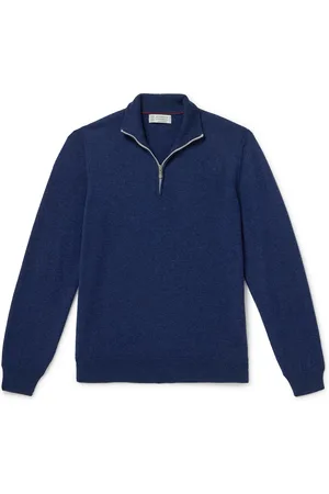 Brunello Cucinelli Cashmere Half-Zip Sweater - Men - - IT 60