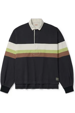 KAPITAL Striped Cotton-Jersey Rugby Shirt - Men - - 3