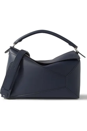 Loewe Puzzle Edge Large Logo-Debossed Leather Messenger Bag - Men