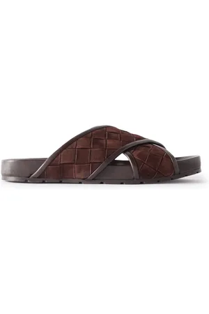 Bottega Veneta Tarik Intrecciato Suede Sandals - Men - - EU 43