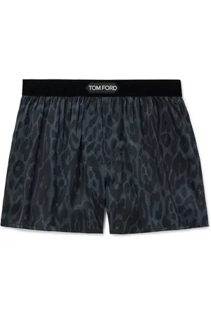 Tom Ford Cheetah-Print Stretch-Silk Boxer Shorts - Men - - XL