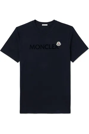 Moncler Slim-Fit Logo-Flocked Cotton-Jersey T-Shirt - Men - - XS