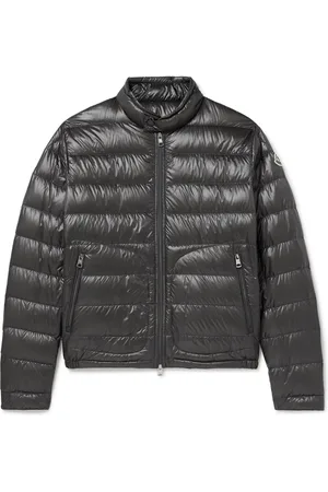 Moncler Acorus Logo-Appliquéd Quilted Glossed-Shell Down Jacket - Men - - 1