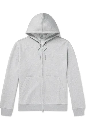 Brunello Cucinelli Cotton-Blend Jersey Zip-Up Hoodie - Men - - XL