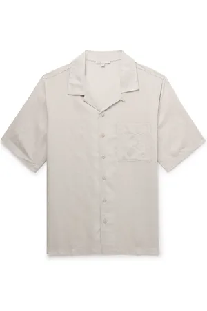 ONIA Air Convertible-Collar Linen and Lyocell-Blend Shirt - Men - - L