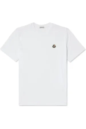 Moncler Three-Pack Logo-Appliquéd Cotton-Jersey T-Shirts - Men - - XXL