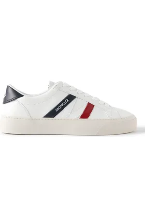 Moncler Monaco M Striped Leather Sneakers - Men - - EU 41.5