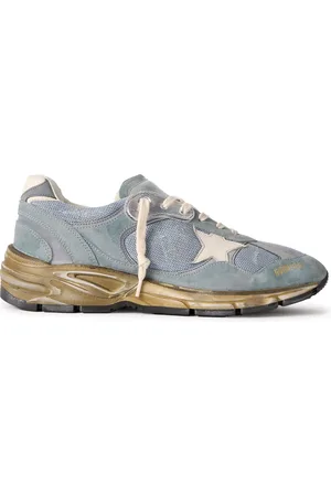 Golden Goose Running Dad Distressed Rubber and Leather-Trimmed Mesh and Suede Sneakers - Men - - EU 40