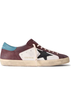 Golden Goose Super-Star Distressed Cracked-Leather Sneakers - Men - - EU 45