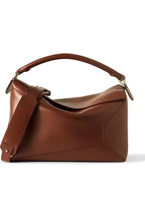 Loewe Puzzle Edge Large Logo-Debossed Leather Messenger Bag - Men