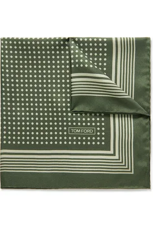 Tom Ford Polka-Dot Silk-Twill Pocket Square - Men