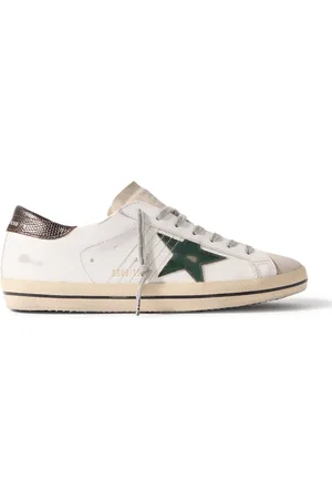 Golden Goose Super-Star Distressed Leather and Suede Sneakers - Men - - EU 41