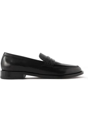 Manolo Blahnik Perry Leather Penny Loafers - Men - - UK 8
