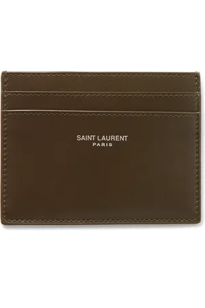 Saint Laurent Logo-Print Leather Cardholder - Men