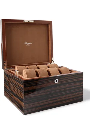 Rapport London Heritage Wood 16-Piece Watch Box - Men