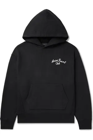 AMIRI Spirit Logo-Embroidered Cotton-Blend Jersey Hoodie - Men - - S
