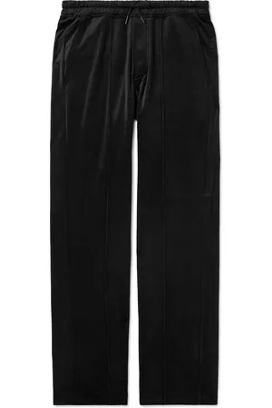 Tom Ford Wide-Leg Silk and Cotton-Blend Velvet Trousers - Men - - IT 46
