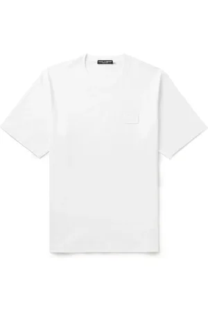 Dolce & Gabbana Logo-Appliquéd Cotton-Jersey T-Shirt - Men - - IT 54