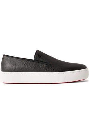 Christian Louboutin Boatissimo Cross-Grain Leather Slip-On Sneakers - Men - - EU 40