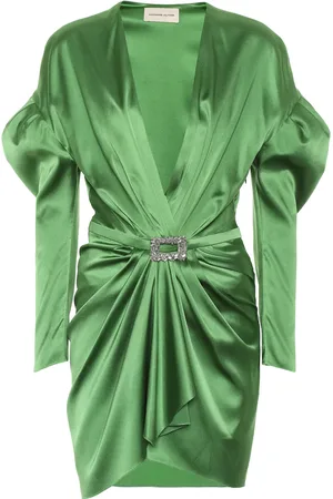 ALEXANDRE VAUTHIER Stretch silk-satin dress
