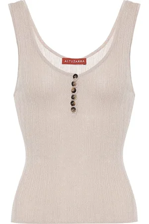 Altuzarra Louie silk and cotton tank top