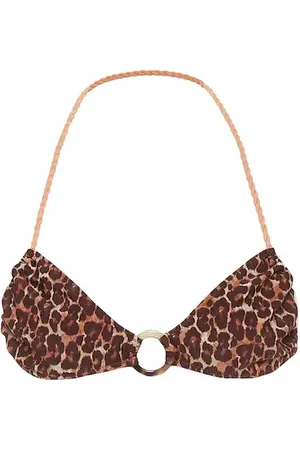 Tropic of C Lira leopard-print bikini top