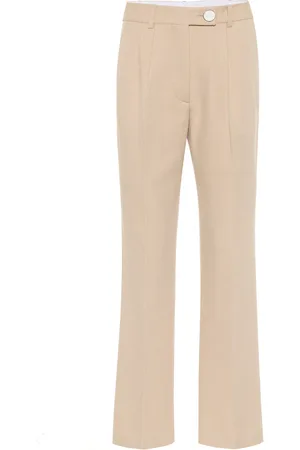Victoria Beckham High-rise straight wool pants