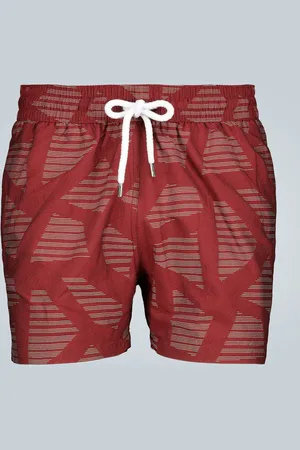 Frescobol Carioca Modernist jacquard swim shorts