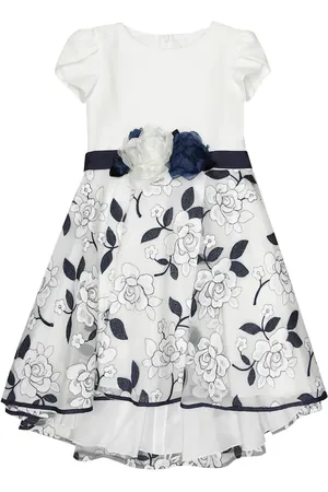MONNALISA Embroidered tulle dress