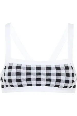 Tropic of C La Plage gingham bikini top