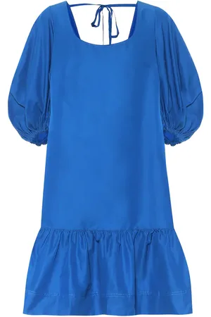 Lee Mathews Daisy cotton and silk minidress