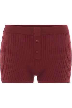 LIVE THE PROCESS Ribbed-knit shorts