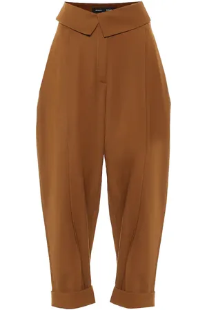 Proenza Schouler High-rise stretch-wool tapered pants