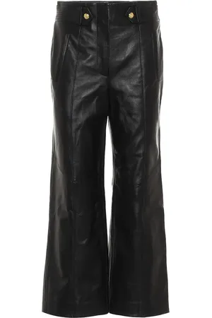 VERONICA BEARD Agee wide-leg leather pants