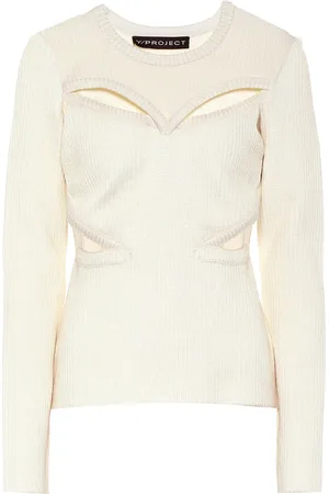 Y / PROJECT Cutout wool-blend sweater