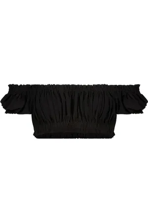 Norma Kamali Jose stretch-jersey crop top