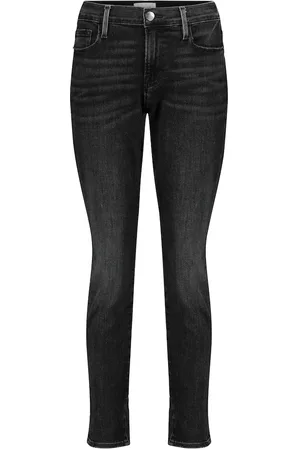 Frame Le GarÃ§on cropped mid-rise skinny jeans
