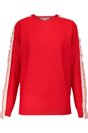 Stella McCartney Silk-trimmed wool sweater