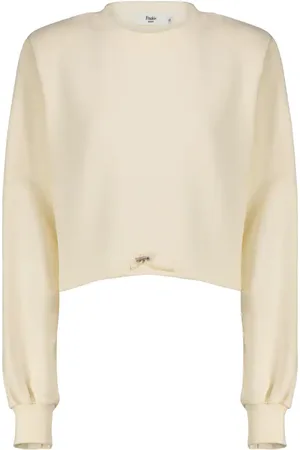 The Frankie Shop Drawstring cotton terry sweatshirt