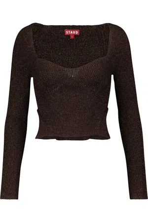 Staud Cerro metallic sweater