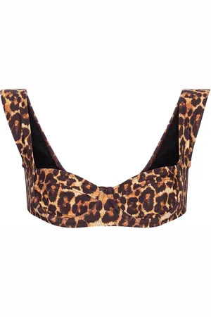 Tropic of C South Pacific leopard-print bikini top